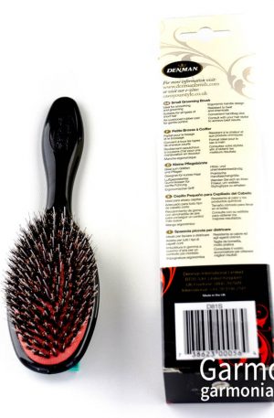 Щетка маленькая, натуральная щетина с единичными нейлоновыми иголочками