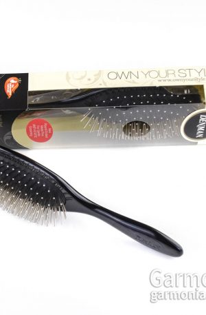 Denman D85MP - Paddle brush with smooth metal pins. Щетка с гладкими металлическими зубцами