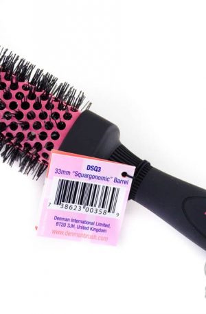 Щетка - PINK 33 мм Denman  квадратное основание, для моделирование локонов