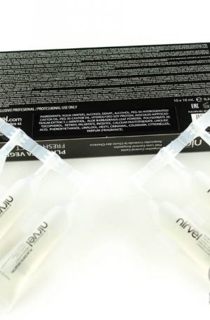 Nirvel Reconstituted plant placenta fresh effect / Ампулы против выпадения с плацентой, при жирной коже головы. Объем: 10шт.*10 мл.