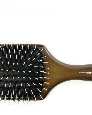 Расческа, натуральная щетина, темное дерево