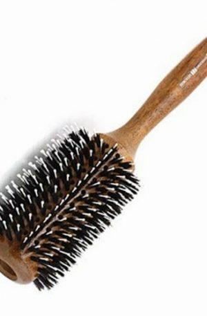 Расческа, натуральная щетина, темное дерево