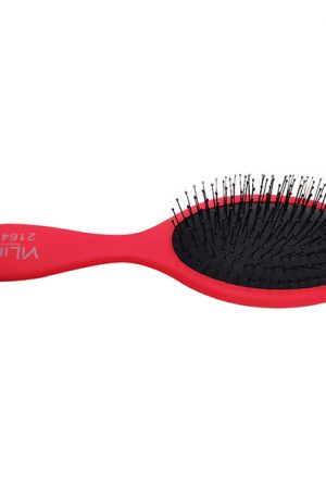 Щетка массажная овальная красная