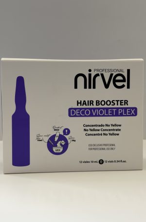 Ампулы с фиолетовым пигментом Nirvel Hair Booster Deco Violet Plex 12x10 мл